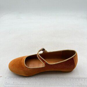 Pazzion Goldenrod Velvet Mary Jane Flat